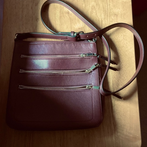 Eggplant-Colored Crossbody Bag - Picture 1 of 6